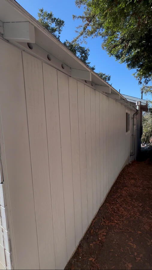 Side wall after a stain block and 2 coats